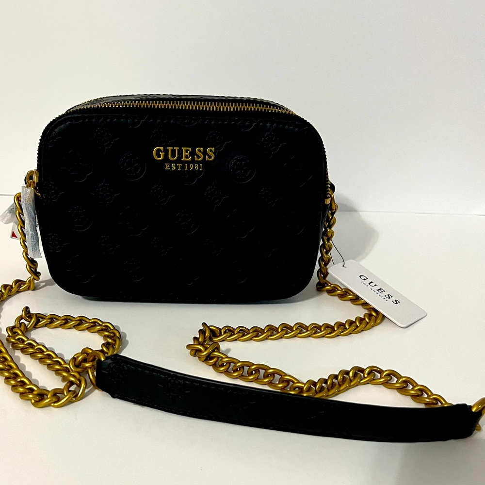 New! Guess. Black/gold